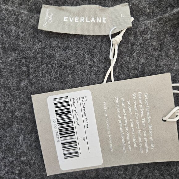NWT Everlane The Cozy Stretch Wool & Yak Hair Blend Tank Top Size Large - Picture 3 of 4
